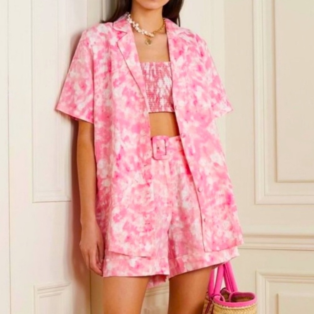 Faithful The Brand Charlita Shirt Dress Roos Tie Dye